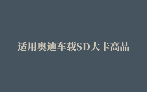 适用奥迪车载SD大卡高品质A3/A4L/A5/A6L/A7/A8音乐优盘无损音质车用带歌曲流行抖音 32G【MP3格式2000首+200视频修改音源】 官方标配【图片 价格 品牌 报价】