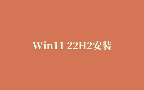 Win11 22H2安装更新遇到错误解决教程 Win11 22H2更新失败怎么办