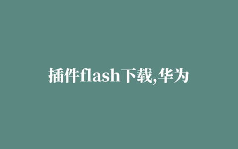 插件flash下载,华为平板mate 11怎么下载flash