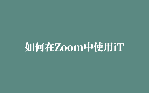 如何在Zoom中使用iTourTranslator插件#同声传译 #外