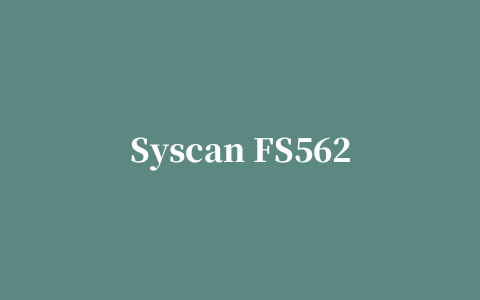 Syscan FS562身份证阅读器驱动