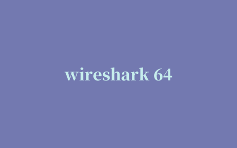 wireshark 64位(网络抓包工具)