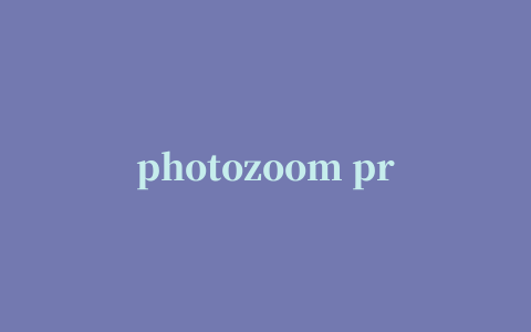 photozoom pro图片无损放大软件