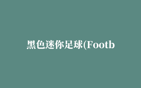 黑色迷你足球(Football Black)