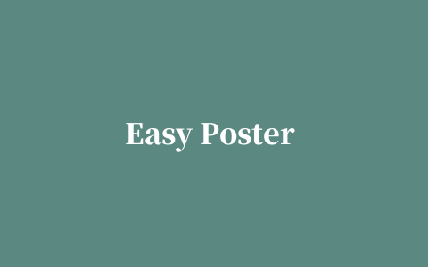 Easy Poster Printer