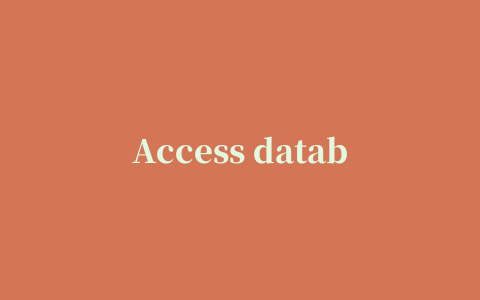 Access database engine 2007