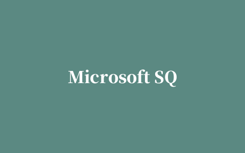 Microsoft SQL Server 2008 R2