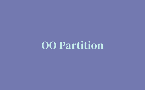 OO PartitionManager硬盘分区工具