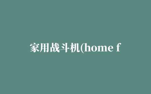 家用战斗机(home fighter)