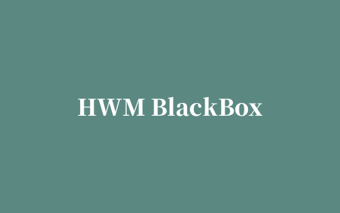 HWM BlackBox硬件检测