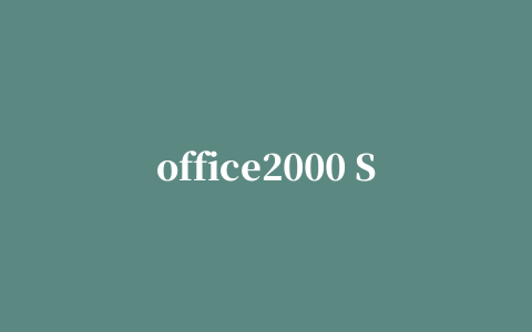 office2000 SP3 6IN1精简版