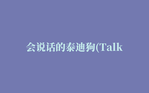 会说话的泰迪狗(Talking Teddy Dog)