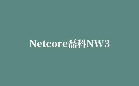 Netcore磊科NW380 USB无线网卡驱动程序