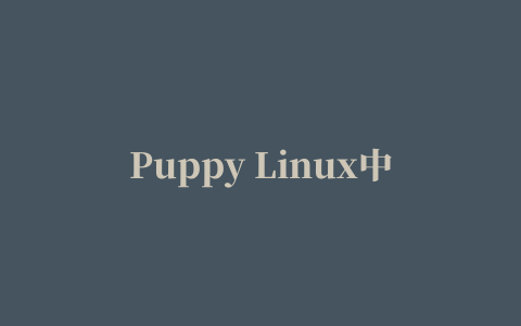 Puppy Linux中文版