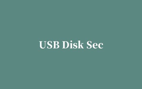 USB Disk Security(u盘专业杀毒软件)