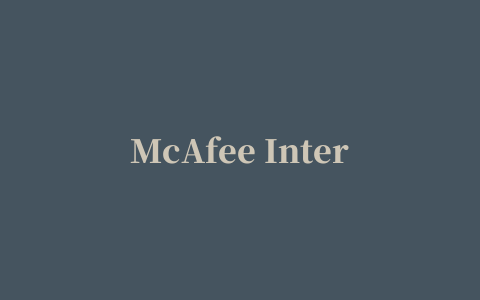 McAfee Internet Security 2015