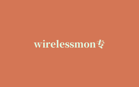 wirelessmon专业版(wirelessmon professional)