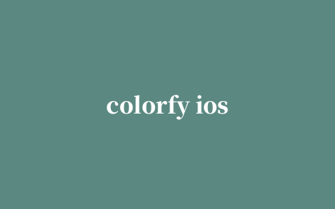 colorfy ios