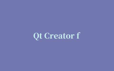 Qt Creator for Windows