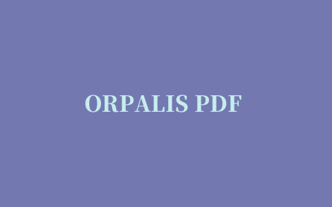 ORPALIS PDF Reducer