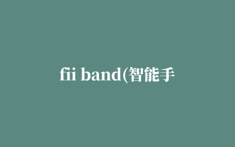 fii band(智能手环)