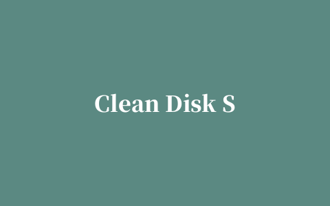 Clean Disk Security(硬盘数据安全删除软件)