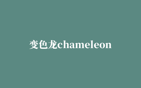 变色龙chameleon install