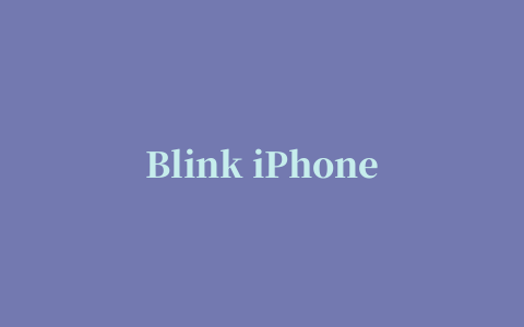 Blink iPhone版